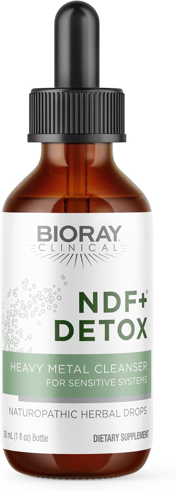 BIORAY Clinical NDF Plus - 1 fl oz - Naturally Removes Toxins from the Body - Non-GMO, Vegetarian, Gluten Free