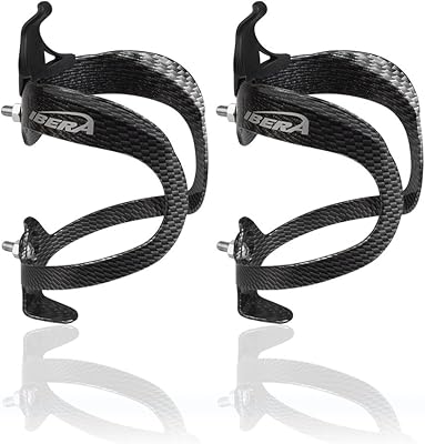Ibera Bike Water Bottle Holder, Quick Access Water Bottle Holders for Bike with Firm Grip, Lightweight Aluminum Cage, Fits Standard & Oversized Bottles, Stylish Easy Mount Bikes Bottle Holder