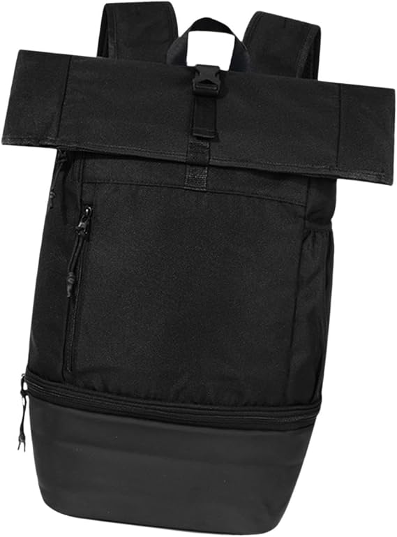 Outdoor Gym Backpack Multifunction Large Capacity Lightweight for Fitness Traveling Sports Hiking- Black
