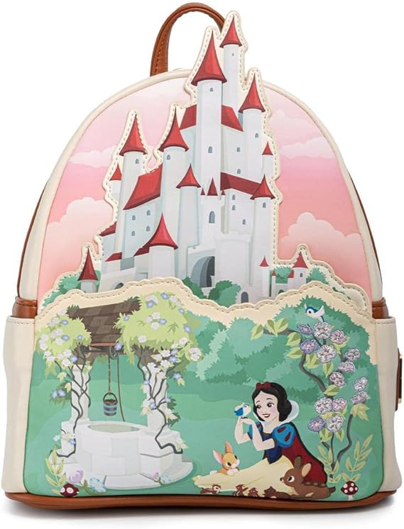 Loungefly Disney Snow White Castle Series Womens Double Strap Shoulder Bag Purse