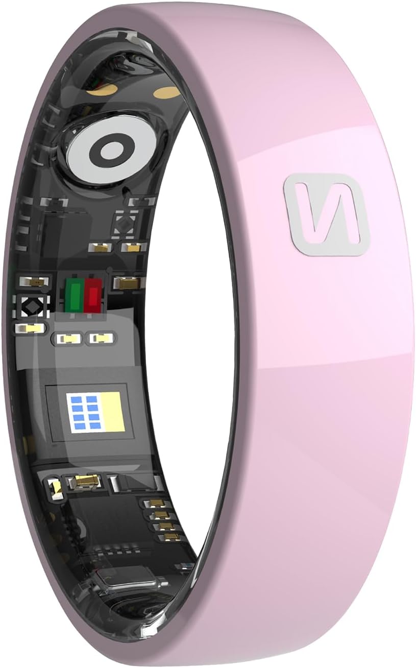 Smart Ring Fitness Tracker Fitness Ring NFC Step Tracker Heart Rate Monitor Health Tracker Tele Care No Subscription Fee for Android iOS