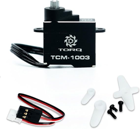 Helidirect TORQ Mini-Z-Car High Torque Servo - High Speed Titanium Gear Micro Digital Coreless Servo for Mini Z RC Cars - Remote Control Car RC Upgrades - Precision & Durability (TCM-1003)