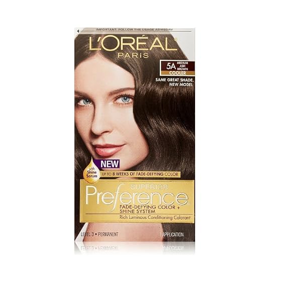 LOreal ParisSuperior Preference - 5A Medium Ash Brown (Pack of 3)