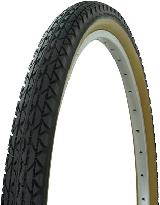 Wanda Diamond Tread Bicycle Tire Gum Wall 26 x 2.125, for Beach Cruiser Bikes, BlackGum