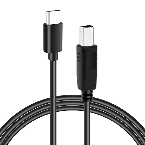 Kxable USB B to USB C Printer Cable 6 Feet, USB C to USB B Printer Cable, Flexible Cord for MacBook Pro/Air, USB C MIDI Cable Compatible with Yamaha Piano MIDI Keyboard, DAC, DJ Controller and More