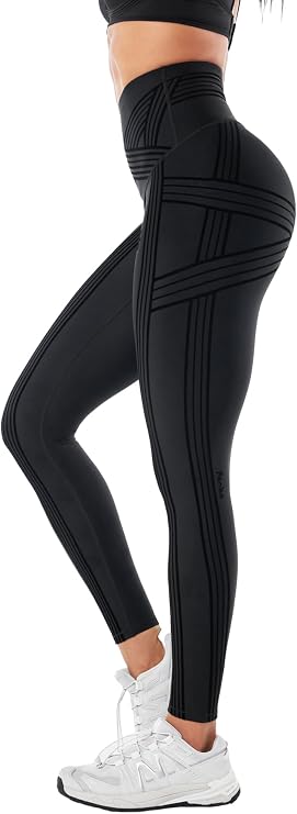 Fanka Powerband Resistance Leggings, Full Length Workout Leggings for Women
