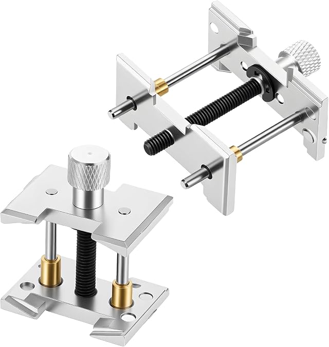 Metal Watch Movement Holder, Watch Repair Assembly Tool Kit 2 in 1 Reversible Watches Wristwatch Case Vice Clamp