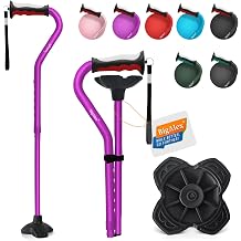 BigAlex Folding Walking Sticks for Men &amp; Women, Adjustable Stability Stick for Mobility, Heavy Duty, Foldable, Lightweight, Portable Travel Aid with Comfortable Offset Handle for Seniors &amp; Adults