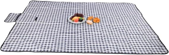 Kareli Piknik Örtüsü Çantalı Soğuk Engelleme Alüminyum Mat Su Geçirmez Soğutma Pedi