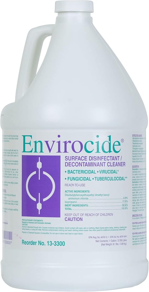 Metrex Envirocide Surface Disinfectant, 1 Gal Jug