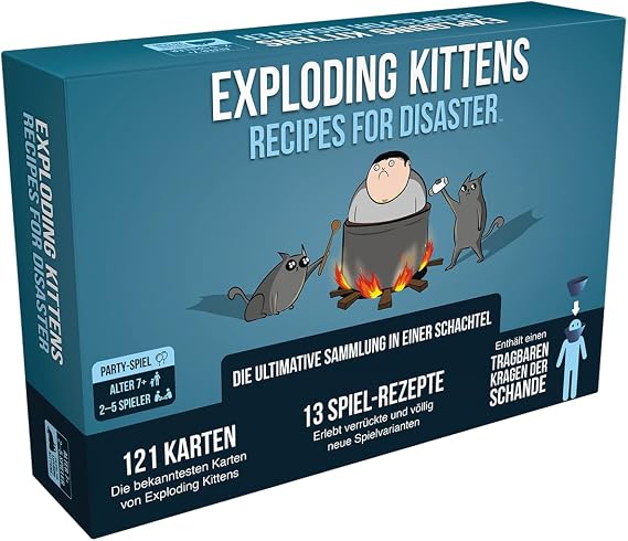 Exploding Kittens Recipes for Disasters Set, Multi-Coloured Colour, 3. Sammelbox (EXKD0022) - German Version