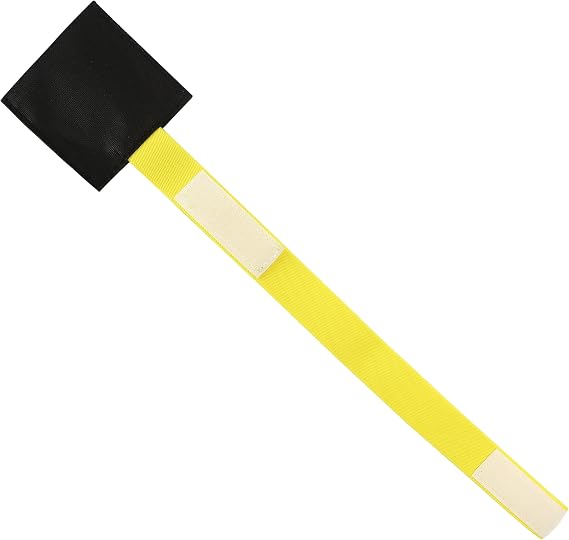 Marsrut The Perfect Pitching Training Aid: Softball Circle Pitcher Belt, Leg Wrapping Strap, Lightweight Drop Ball Trainer for Rugby, Black, Yellow