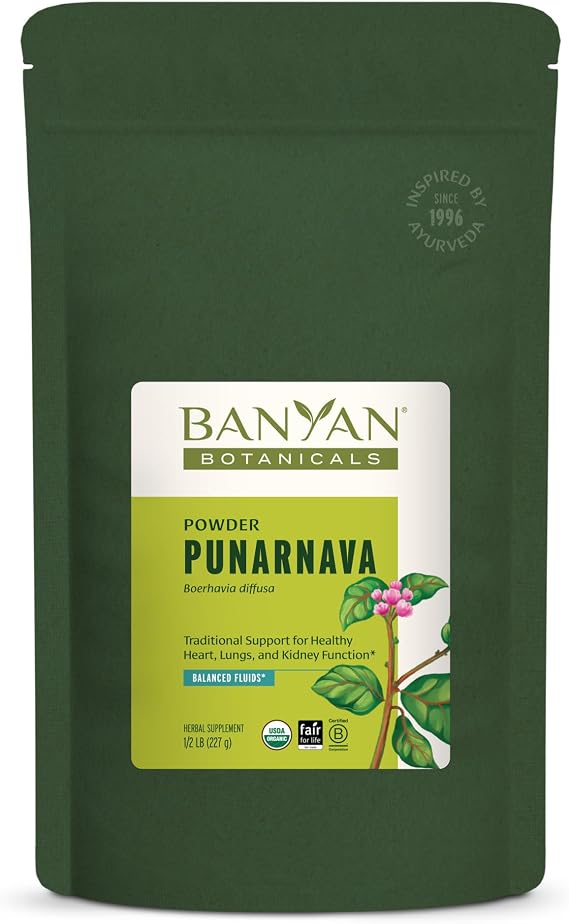 Banyan Botanicals Punarnava Powder Organic Punarnava (Boerhavia Diffusa) Traditional Support for Healthy Weight Management* 12 lb. Non-GMO Sustainably Sourced Vegan