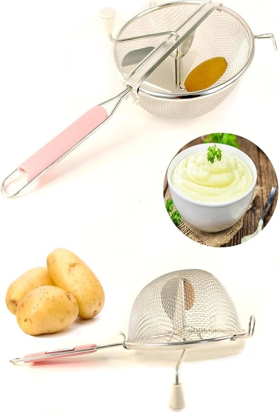 Pratik Çevirme Kollu Patates Püresi Salça Yapma Makinesi