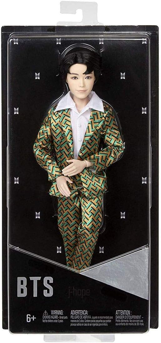 Mattel BTS 11-in j-hope Fashion Doll, Based on Bangtan Boys Global Boy Band, Highly Articulated Figure, Toy for Boys and Girls Age 6 and Up.