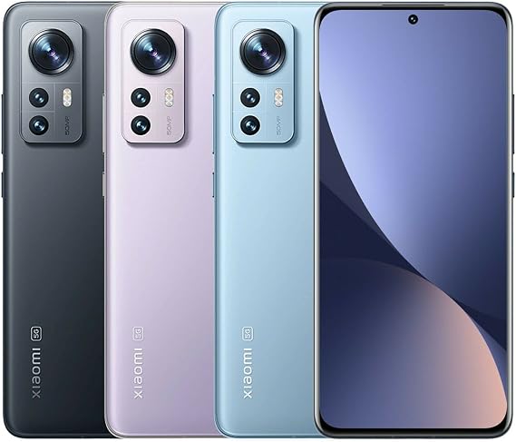 XIAOMI 12 5G + 4G LTE 256GB + 8GB Snapdragon 8 Gen 1 Global Unlocked 50MP Pro Grade Camera (Not for Verizon Boost At&T Cricket Straight) + (w/Fast Car Charger Bundle) (Gray)