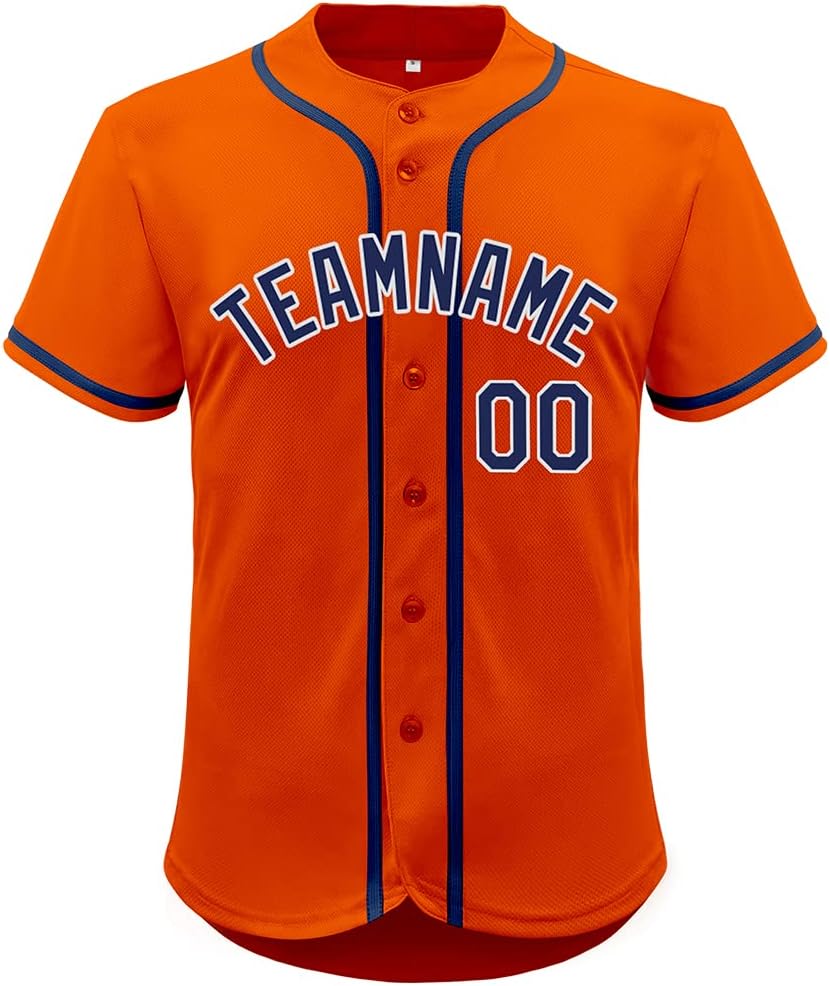 Custom Mesh Baseball Jersey Button Up Sports Shirt Personalized Stitched Name Number for MenWomenYouth