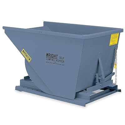 Mccullough Wright Medium-Duty Hoppers -18 11-Gauge Sides With -316 7-Gauge Base - 1-Cu. Yd. Capacity - Gray - Gray