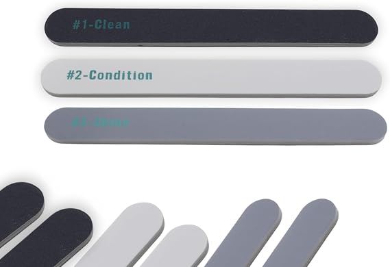 DreamCut Nail Buffing System 3 Piece Nail Grooming Tool Set Includes Three 3-Piece Kits for Professional and At-Home Manicure Care Premium Nail File System for Smooth, Shiny Nails