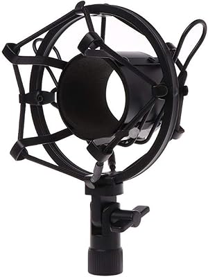 Microphones Accessories Metal Shockproof Studio Recording Microphone Shock Mount Spider Mic Holder Clip for Broadcast Computer BM 700 800 BM-800 BM-700 Color : Black