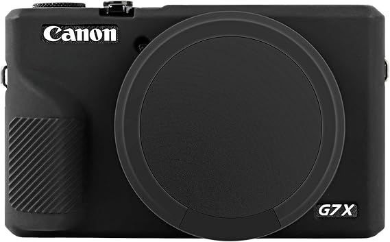 ARVOK Case for Canon Powershot G7X Mark III Digital Camera, Soft Silicone G7X Mark iii Camera Case Cover with Removable Lens Cover, Anti-Scratch Slim Fit Soft Skin
