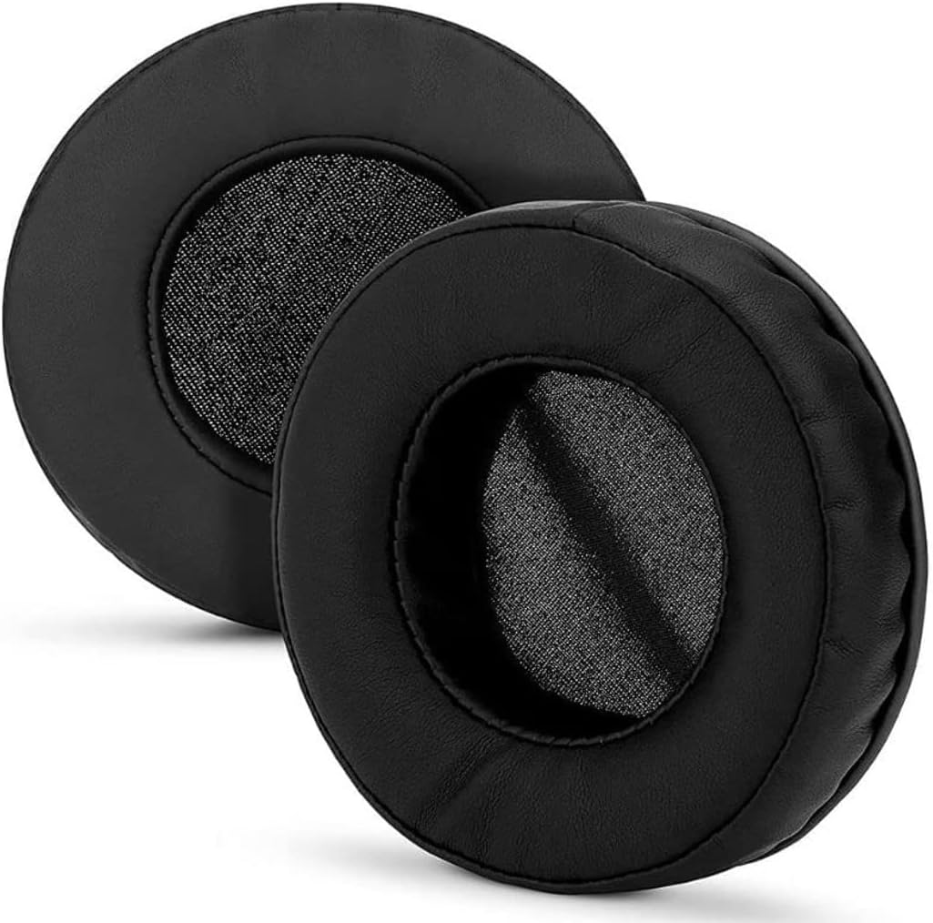 Kulaklık Pedi ve Yastığı - 65-110 mm, 7-10 cm Çeşitli Boyutlar (65 mm x 65 mm Siyah Deri)