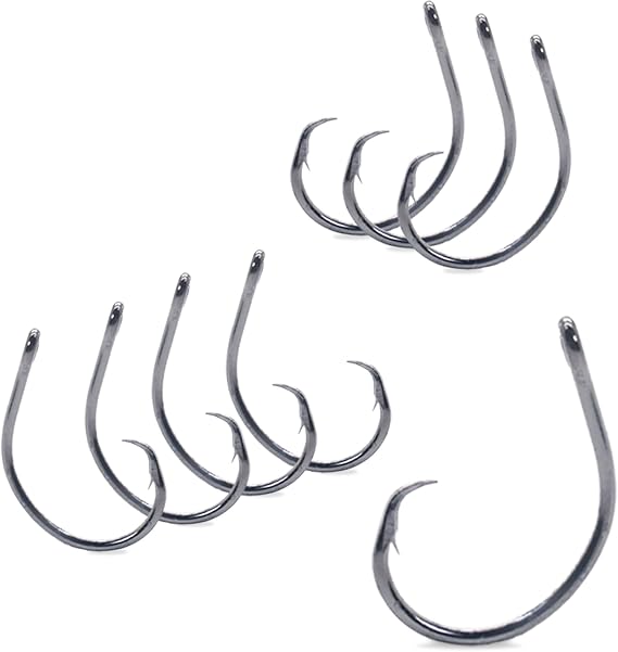 Mustad Classic 39944 Standard Wire Demon Perfect in Line Wide Gap Circle Hook | Saltwater Freshwater Hooks for Tuna, Catfish, Bass and More