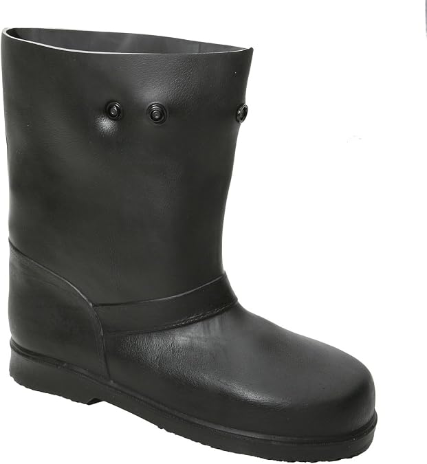 Overboots M Pull On 12in H Blk PR