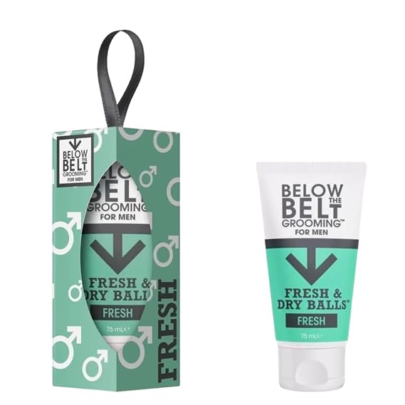 Below The Belt Fresh & Dry Balls Deodorant for Men Bauble Gift 75ml