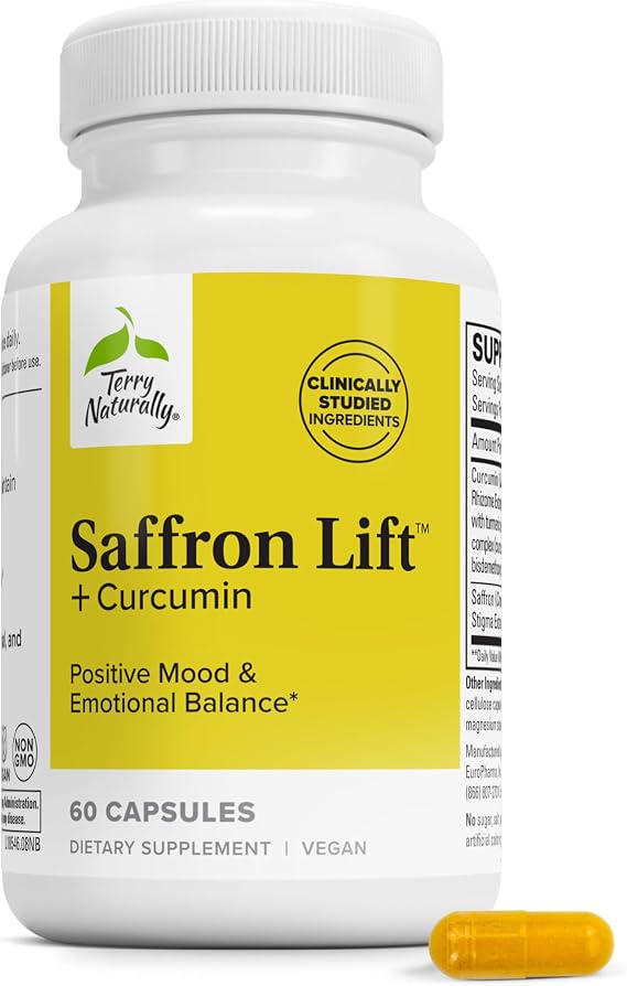 Terry Naturally Saffron Lift + Curcumin - Positive Mood - 60 Count