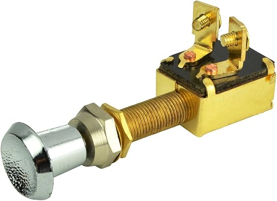 BEP 1001307 SPST Push-Pull Switch, 2 Position - Off/On