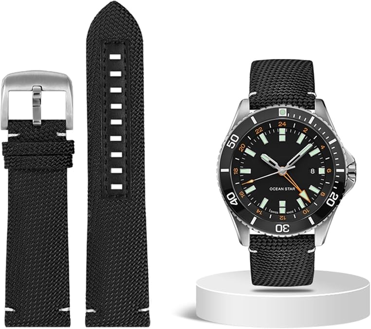 22mm Nylon Waterproof Watchband for Mido M026.629/430 Ocean Star M042.430 Replacement Bracelet Band Men's Accessories