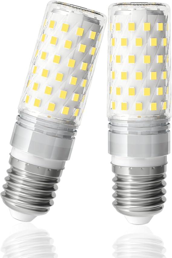 E27 Screw Bulb, 10W = 130W 1510LM, Cool White 6000K, 2 Pack [Energy Class D]