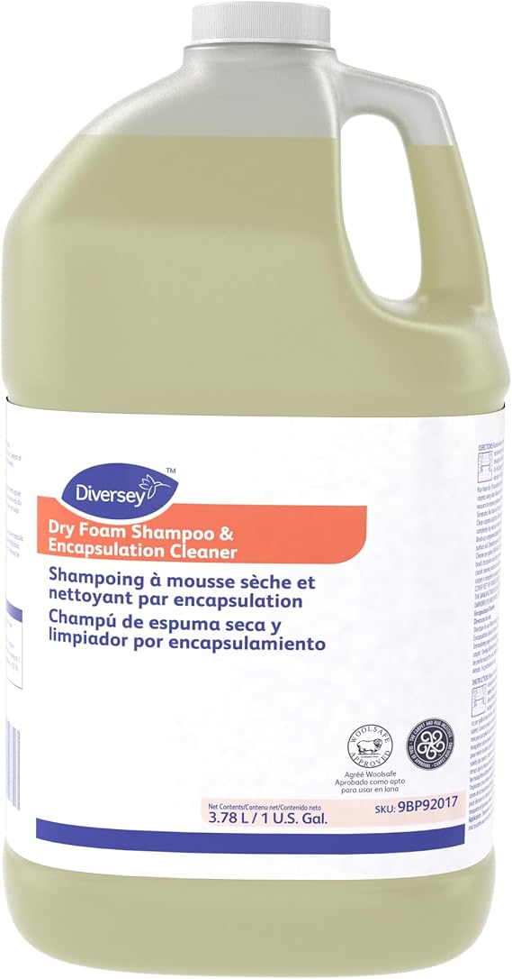 Diversey Dry Foam Shampoo & Encapsulation Cleaner, Carpet Care, 1 Gal