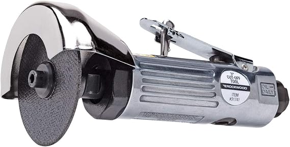3 Inch Air Cut Off Tool Pneumatic With Wheel Grinder Sheet Metal Cutter Heavy Duty Reversible Air Utility Power Metal Cut Off Tool Kit Air Push Metal Cutting Tool