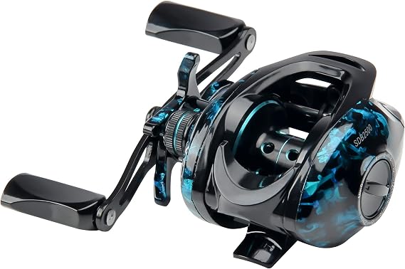 HAUT TON Baitcasting Fishing Reels, Carbon Fiber Frame Baitcaster Reel