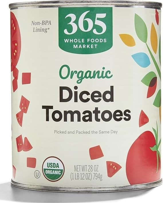 365 by Whole Foods Market, Organic Diced Tomatoes, 28 Ounce