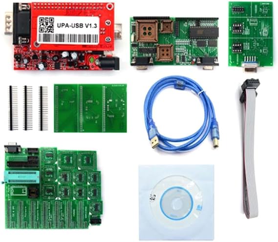 Comprehensive Automotive UPA USB Programmer V1.3 Full Adaptors for Car Computer Programming Debugging Diagnostics Repair Car Programming Tool Automotive Repair Technicians Electronic Engineers