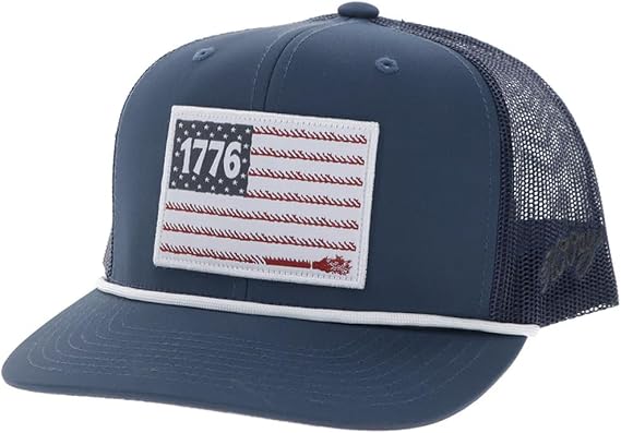 HOOEY Liberty Roper Snapback Hat - High-Profile 6-Panel Adjustable Trucker Cap