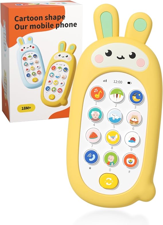 Baby Cell Phone Toy with Teething Silicon Mobile Phone Shell