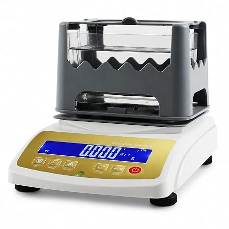 Digital Gold Purity Analyser Meter Precious Metal Tester, 300g/600g/1200g Capacity, Electronic Gold Density Detector for Jewelry Bank Pawn Lab (WLD-300K) | Digital Density Testing, Purity Display, K Value Display and Non-destructive Checking for Gold, Silver and Precious Metals