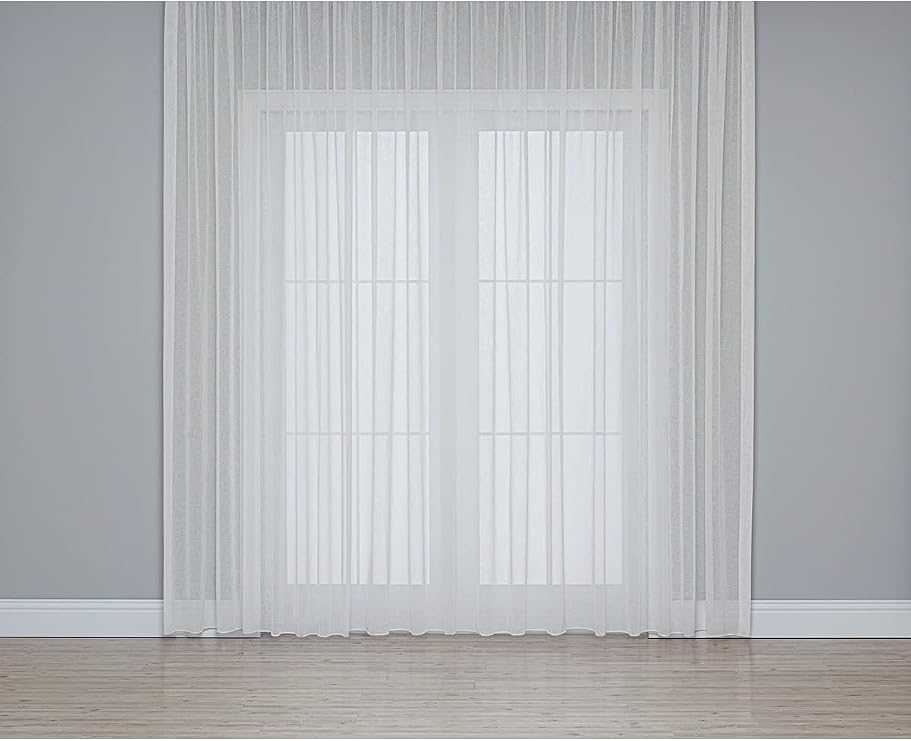 Gauze Fabric Design KETEN PLUS TÜL PERDE (275 x 250, KREM)
