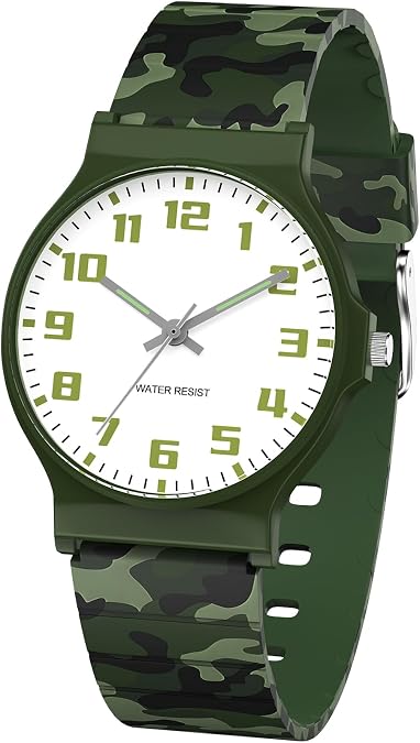SOCICO Kids Analog Watch Waterproof 30M Boys Girls Ages 5-15 Sport and Gift