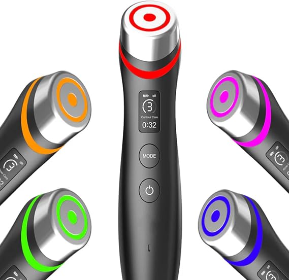 Wrinkle & Anti-Aging Devices 6-In-1 Micro Current Face Massager Led & Microcurrent Skin Rejuvenation Beauty Device Improve Skin Elasticity