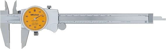 Mitutoyo 505-742-55J Dial Caliper, 0-6" Range, +/-.001" Accuracy, .001" Graduation