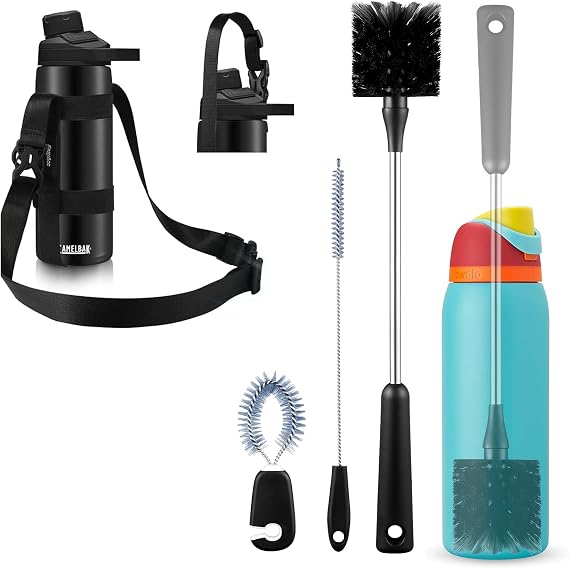 EasyAcc Water Bottle Strap + 3PCS Water Bottle Cleaner Brush