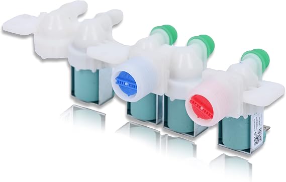 Washer Water Inlet Valve for Samsung WA45H7000AW/A2 WA50R5200AW | WA400PJHDWR/AA, WA40J3000AW/A2, WA50R5400AV, WA422PRHDWR/AA, WA45H7000AP/A2, WA45H7000AW/AA, WA45M7050AW/A4, WA50R5400AW