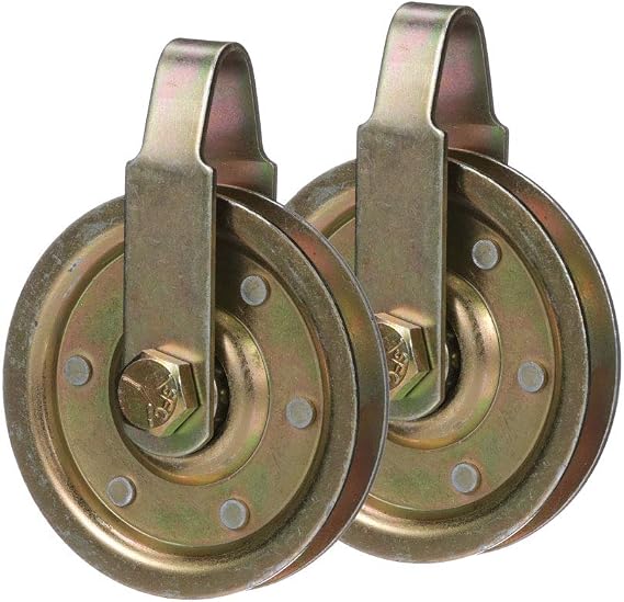 DURA-LIFT Heavy-Duty 3" Garage Door Pulley with SHEAVE (2-Pack)