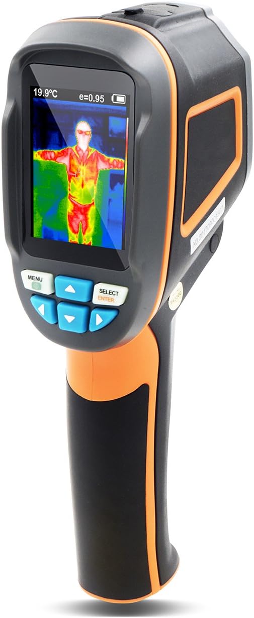 PerfectPrime IR0002, Infrared (IR) Thermal Imager & Visible Light Camera with IR Resolution 3600 Pixels & Temperature Range from -4 ~ 572F, 6 Hz Refresh Rate