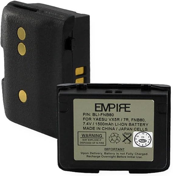Yaesu/vertex VX5R Li-ion 1.3Ah replacement Battery